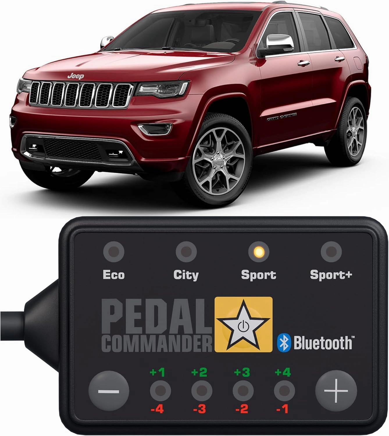 PEDAL COMMANDER for Jeep Grand Cherokee 2007-2021 Throttle Response Controller - Fits Base, Altitude, Laredo, Limited, Overland, SRT, Summit, Trackhawk, Trailhawk, Jeep Grand Cherokee Accessories