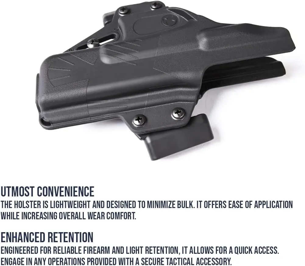 Perun Gun Holster | Open Carry Outside Waistband OWB Strongside Pistol Holster