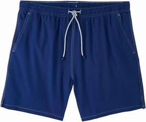 PETER MILLAR Men's Solid Atlantic Blue Swim Trunk XXL