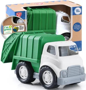 PLAY Eco-Friendly Garbage Truck, [USDA Certified] No BPA/Phthalate/PVC, Recycled Bioplastic Trash Truck Toys for Boys 1-4, Fine Motor Skills Car Toys Vehicle Gift for Kids