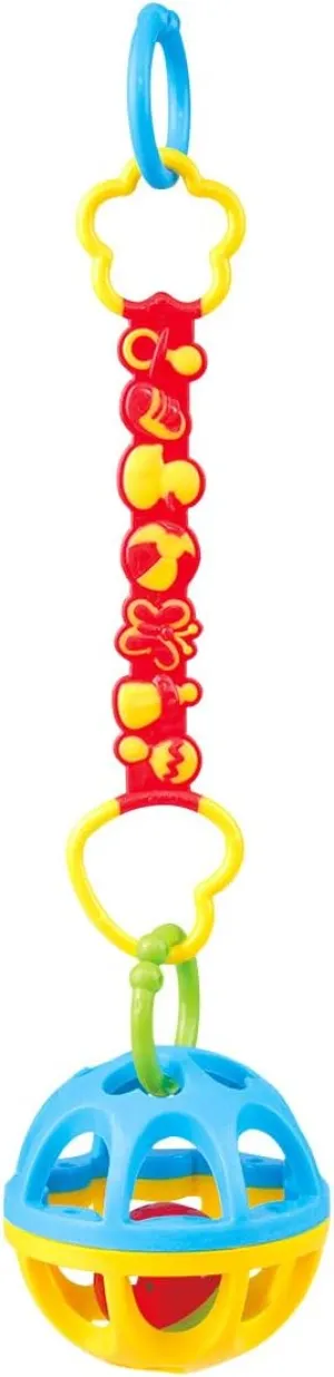 Play Take Along Rattle Ball | Newborn Hand Catching Toy | Grasp & Shake Shine Rattle Developmental Toy | Replacement Ball for Baby and Toddlers - L: 4.53 x W: 2 x H: 10.63 inches