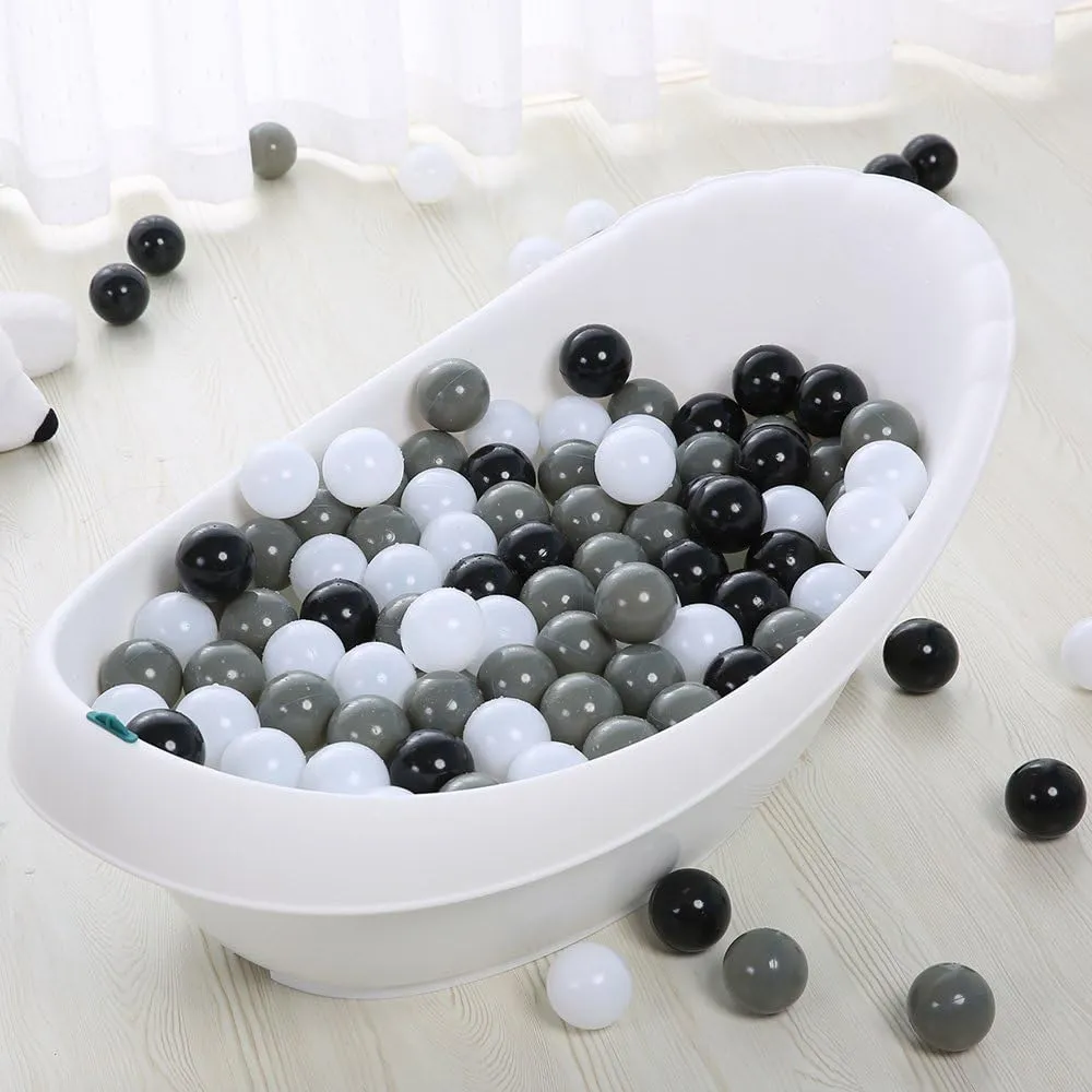 PlayMaty Colorful Pit Balls 2.1-inch Plastic Ocean Ball Crush Proof Stress Balls for Kids Pool Ball Playhouse Ball Pit Accessories