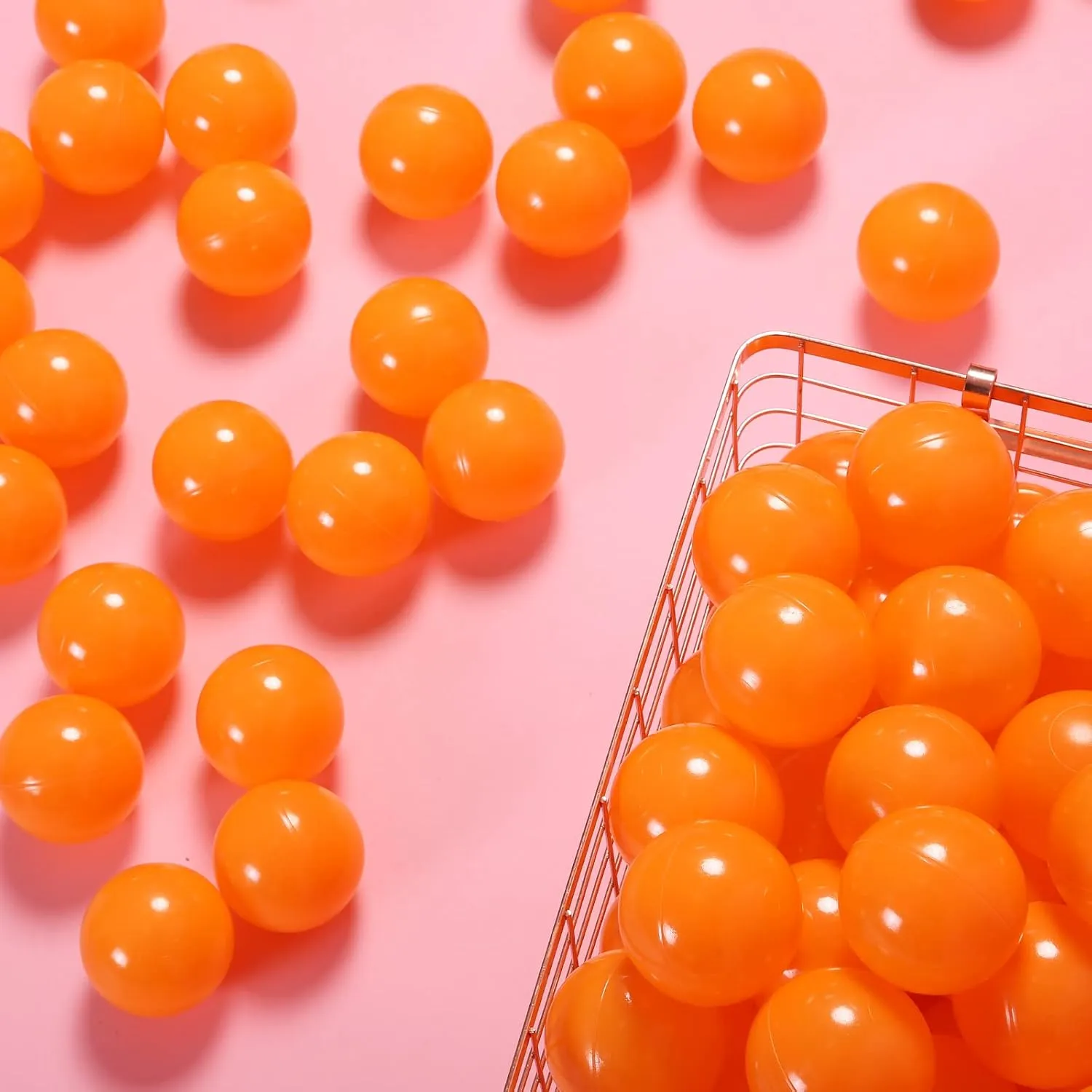 PlayMaty Play Ball Pit Balls - 2.36inches Phthalate&BPA Free Plastic Ocean Transparent Balls for Kids Toddlers and Babys for Playhouse Play Tent Playpen Pool Party Decoration Pack of 70