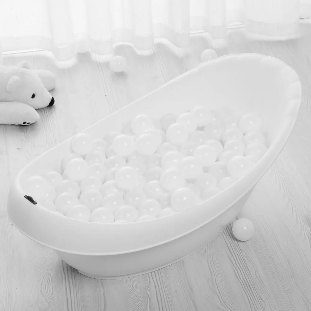 PlayMaty Play Ball Pit Balls - 2.36inches Phthalate&BPA Free Plastic Ocean Transparent Balls for Kids Toddlers and Babys for Playhouse Play Tent Playpen Pool Party Decoration Pack of 70