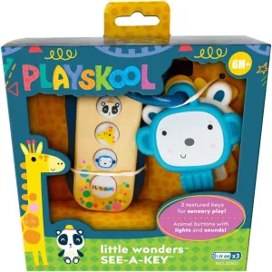 Playskool Little Wonders See-A-Key - Toy Keys - Fun Sounds and Lights - Giraffe, Monkey, Panda - Ages 6 Month 