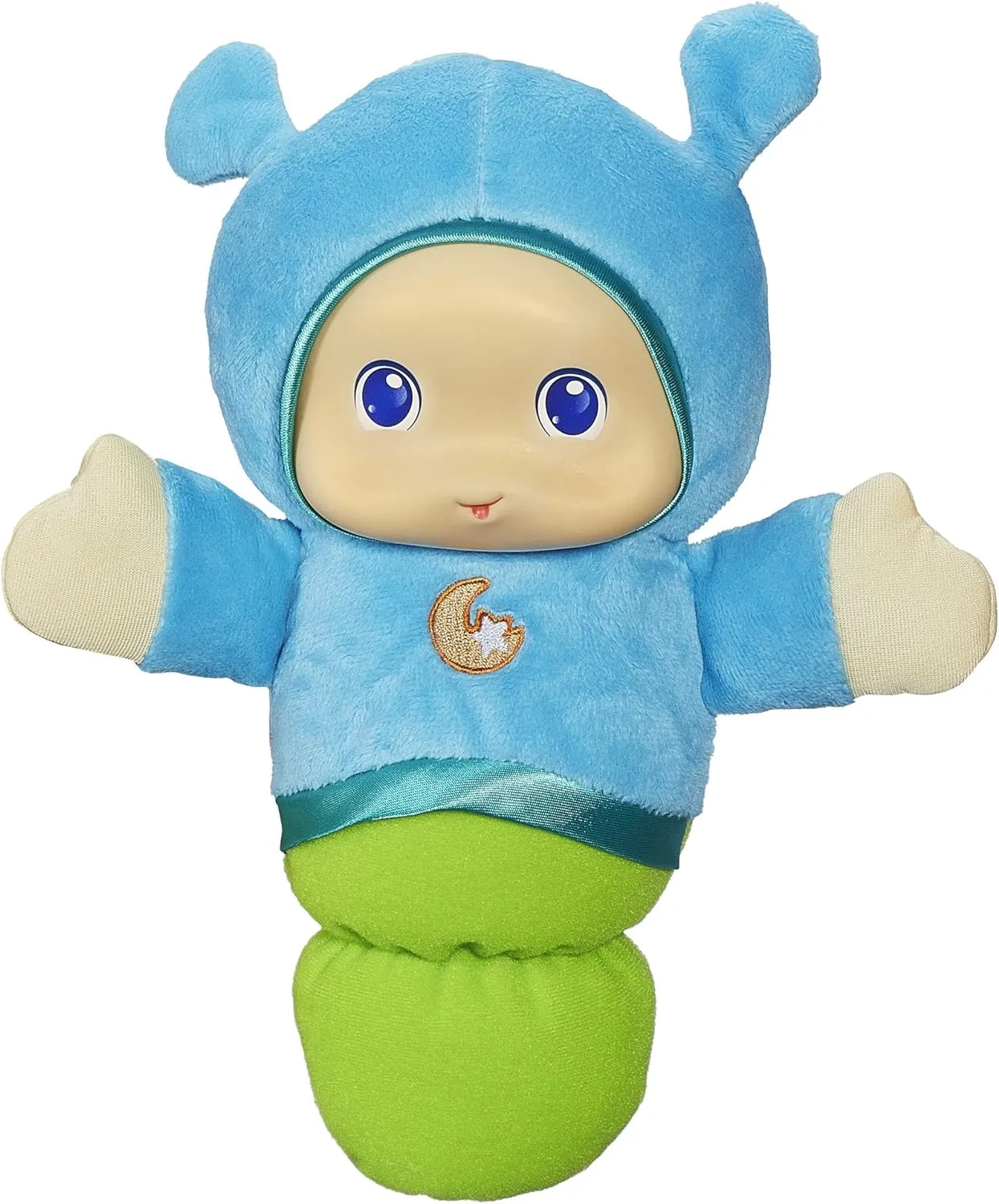 Playskool Lullaby Gloworm Toy with 6 Lullaby Tunes, Blue (Amazon Exclusive)