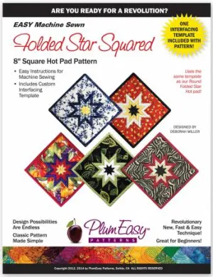 Plum Easy - Square Folded Star Hot Pad