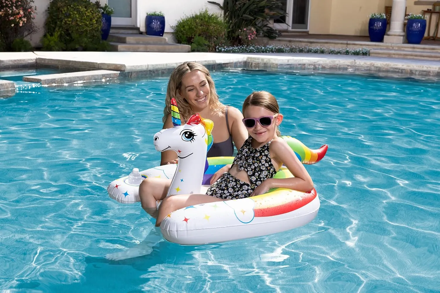 Poolmaster Inflatable Swimming Pool Float Water Dragon Rider Toy for Kids