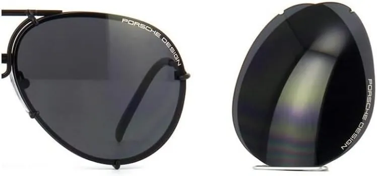 Porsche Design Original Lenses Set Only - For Model P8478-100% Authentic (V343 - Grey blue, 60)