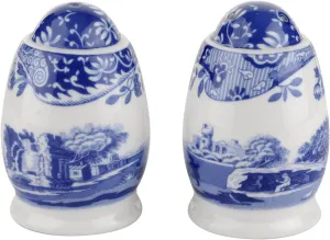 Portmeirion Spode Blue Italian Salt and Pepper Shakers | Salt and Pepper Set for Kitchen and Tabletop | Measures 3 Inches | Made from Fine Porcelain | Classic Home Dcor