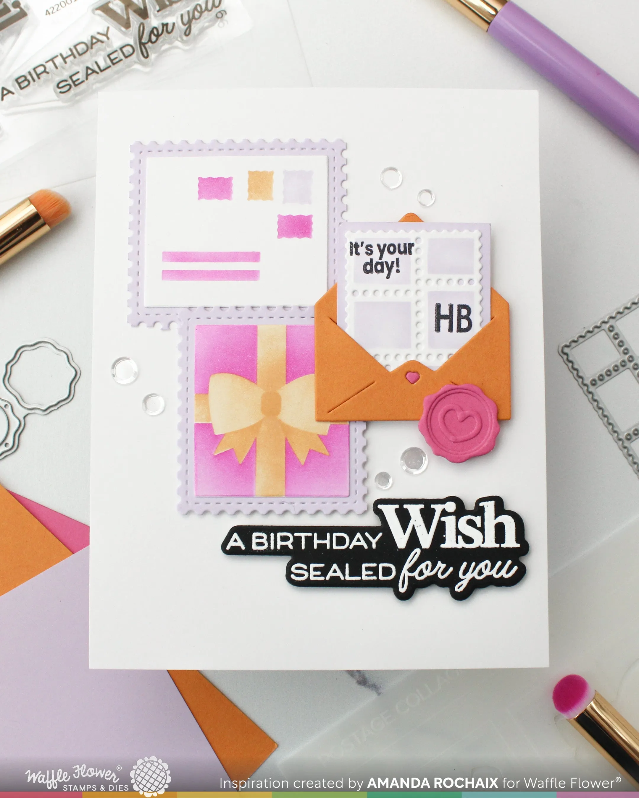 Postage Collage Mini Seals Die