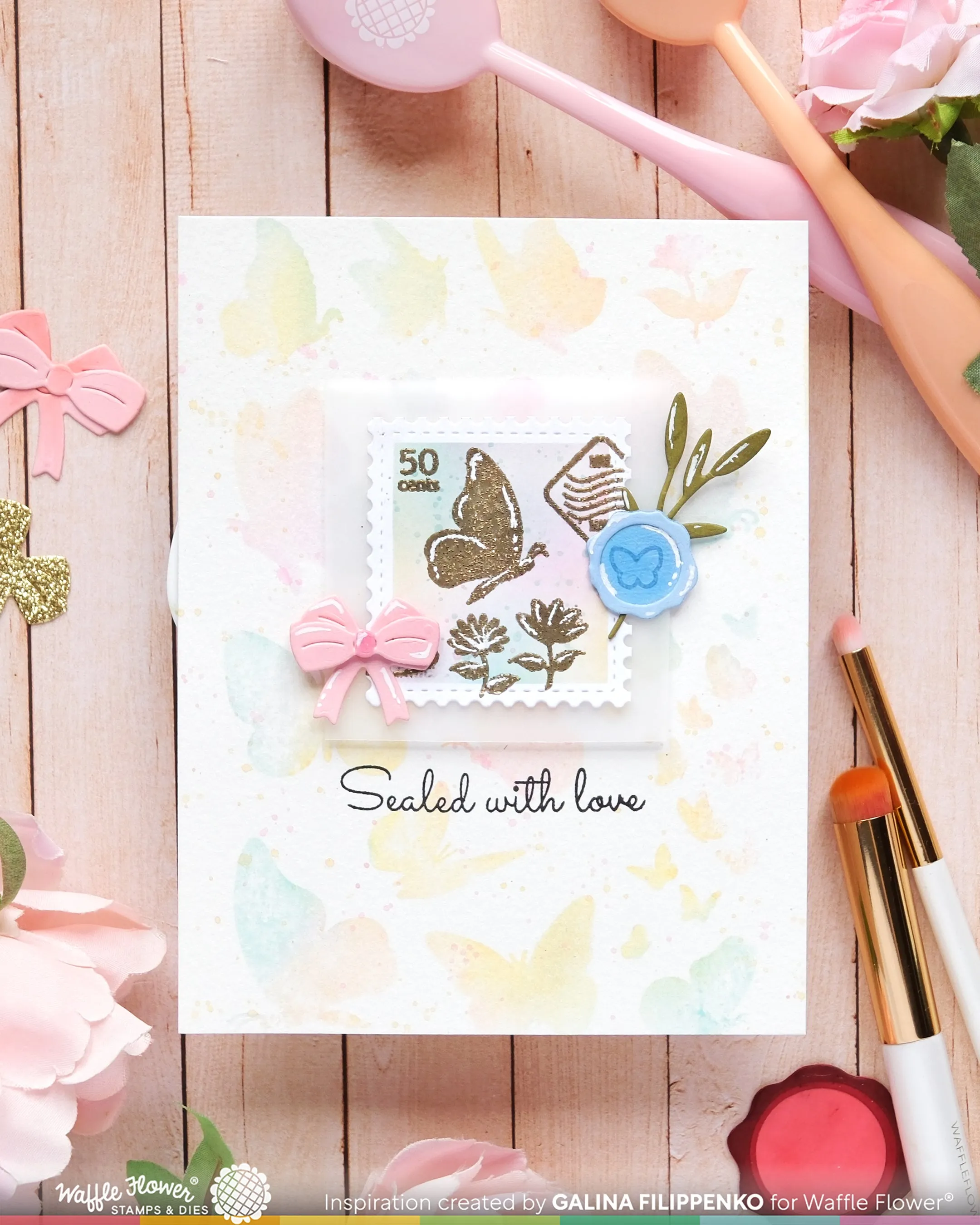 Postage Collage Mini Seals Die