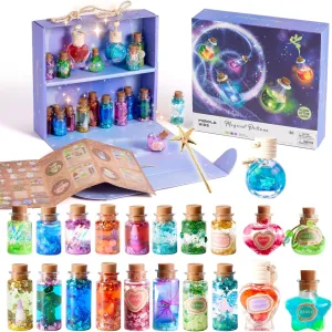 Potion Kits for Kids, 21 Potion Bottles Magic Set, Easter Gifts Decorations Ornaments Garden Art Crafts Birthday Toys for Girls and Boys 6 7 8 9 10 11 12 Years Old Families Party Indoor Outdoor