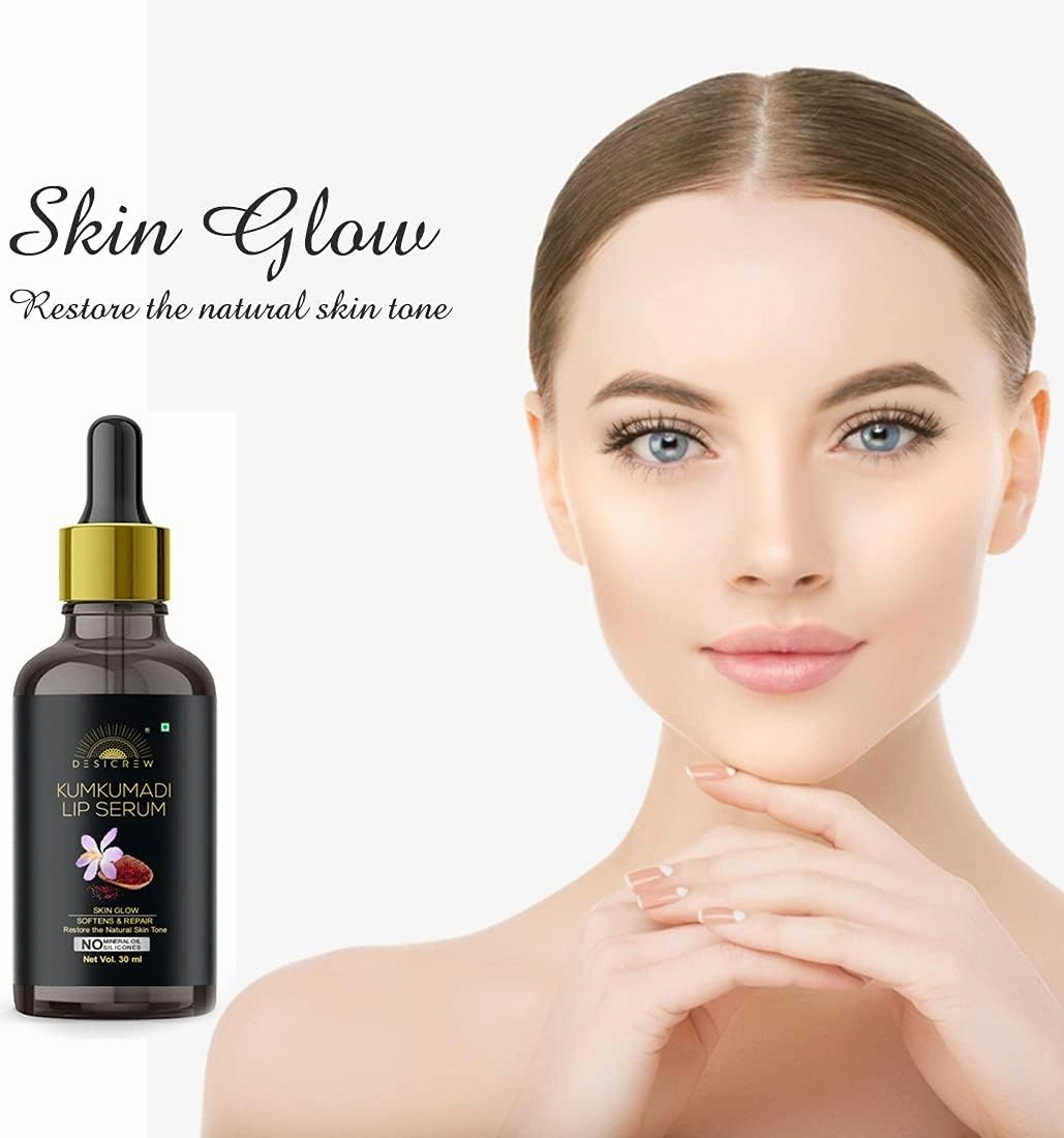 Premium Kumakumadi Lip Serum Oil For Glossy & Shiny Lips with moisturisation effet- For Men and Women -Pack of 3 (90 ml)