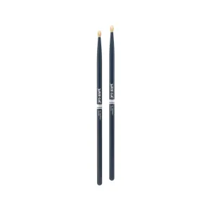 Promark TX5AW-BLUE Hickory 5A Drumsticks, Wood Tip, Blue