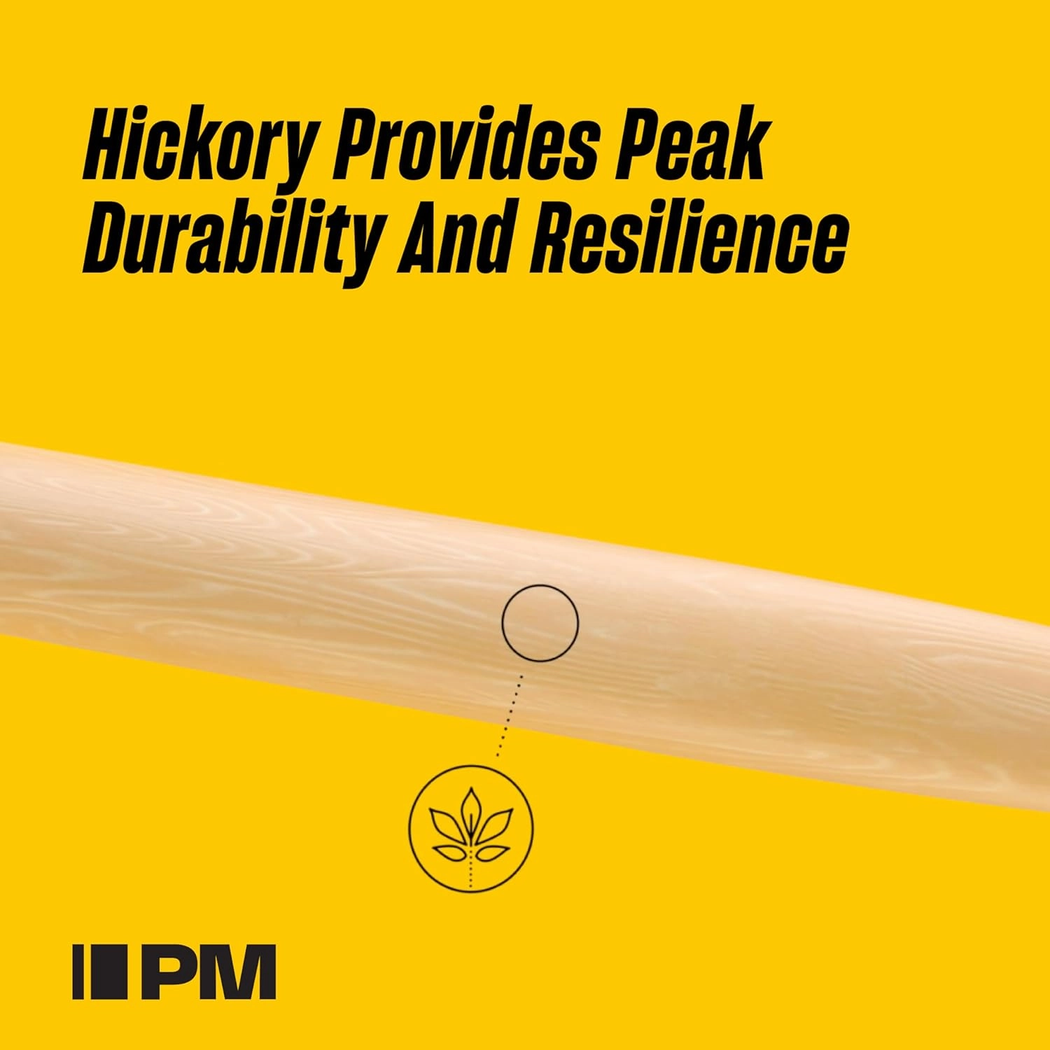 ProMark Drum Sticks - Classic Forward 2B Drumsticks - Drum Sticks Set - Oval Wood Tip - FireGrain Hickory Drumsticks - Consistent Weight and Pitch - 1 Pair