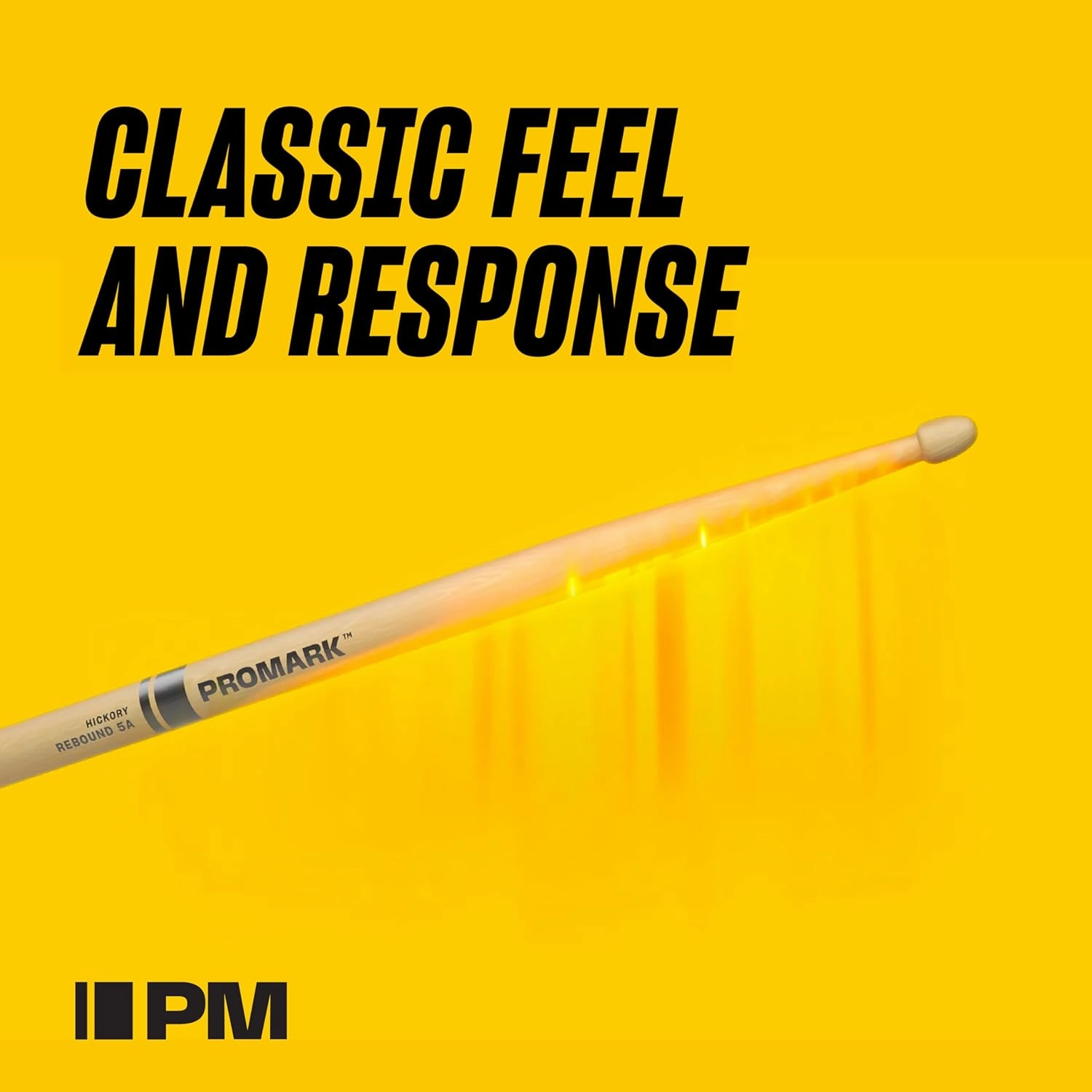 ProMark Drum Sticks - Classic Forward 2B Drumsticks - Drum Sticks Set - Oval Wood Tip - FireGrain Hickory Drumsticks - Consistent Weight and Pitch - 1 Pair