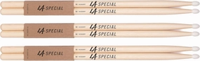 promark LA Specials Drum Sticks - 5B Drumsticks - Drum Sticks Set for Acoustic Drums or Electronic Drums - Oval Nylon Tip - Hickory Drum Sticks - Consistent Weight and Pitch - 3 Pairs