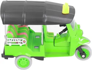 Pull Back Thai Tricycle, 3 colors, Simulation Alloy Tuk Tuk Car Model Toy Children Vehicle Toy(Green)