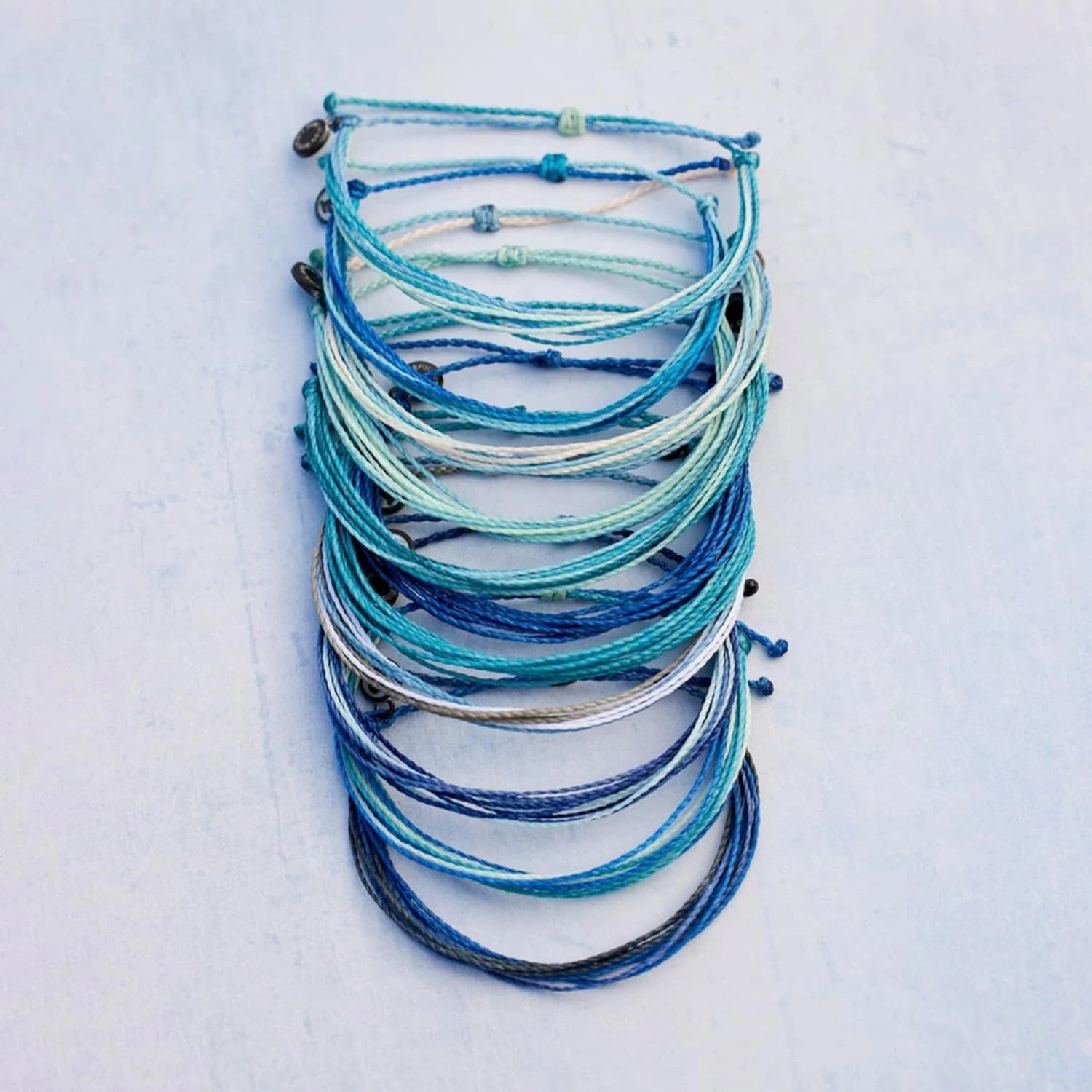 Pura Vida Bracelets Pack Friendship Bracelet Pack - Set of 10 Stackable Bracelets for Women, Handmade Bracelets & Cute Bracelets, Beach Accessoriess - 10 String Bracelets