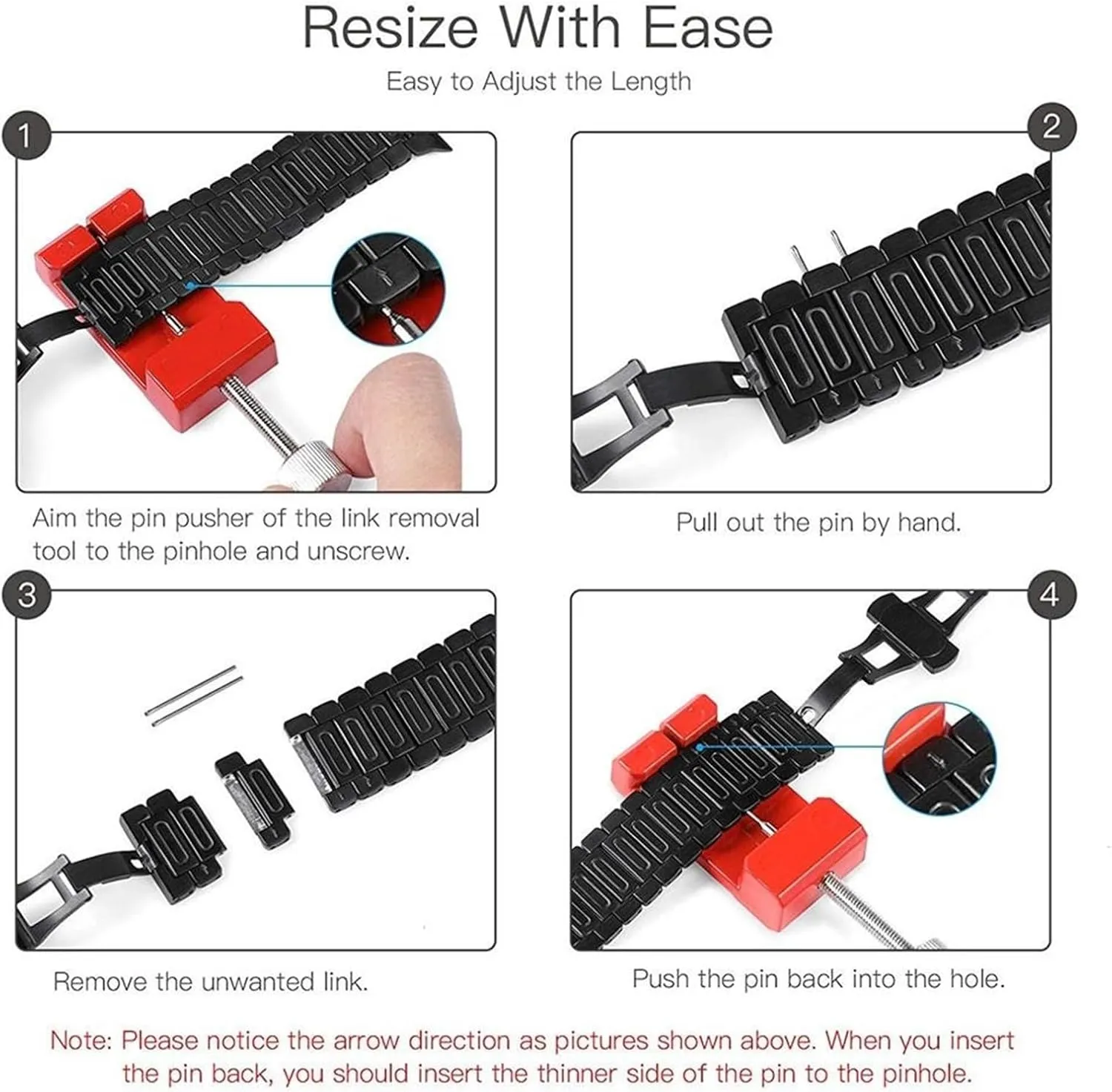 Quick Release Stainless Steel Ceramic Watch Strap 16-22mm Unisex Wristband Replacement Watch Strap Folding Buckle
