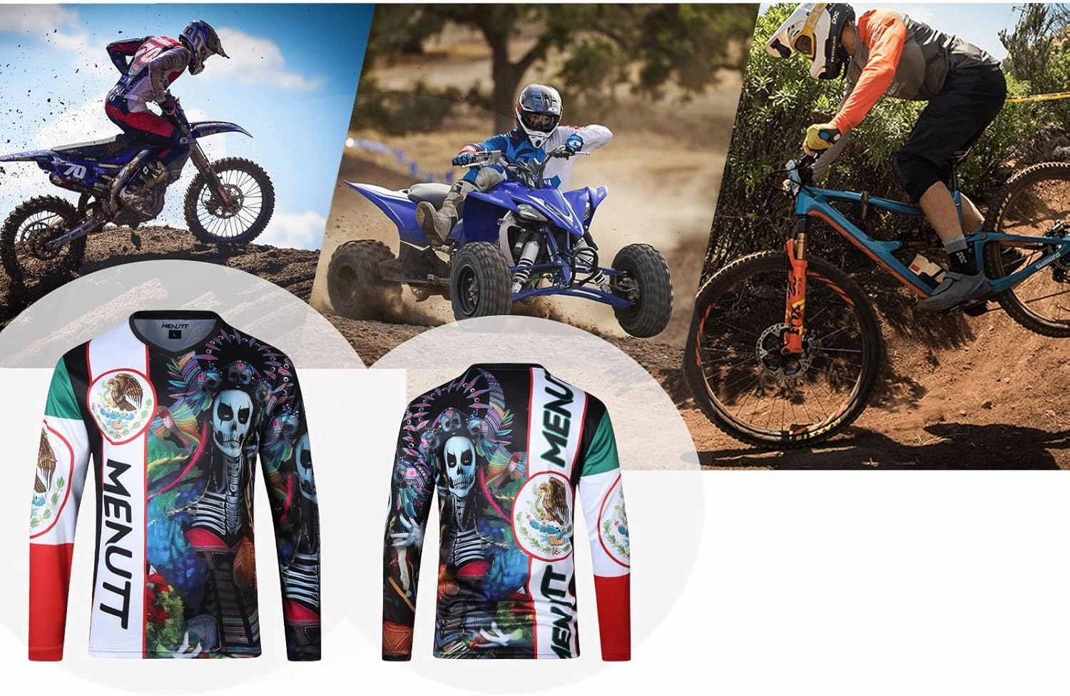 Racing Men's Long Sleeve Off-Road Mexico Jersey Mountain Bike MTB Jersey Downhill&Motocross Shirts