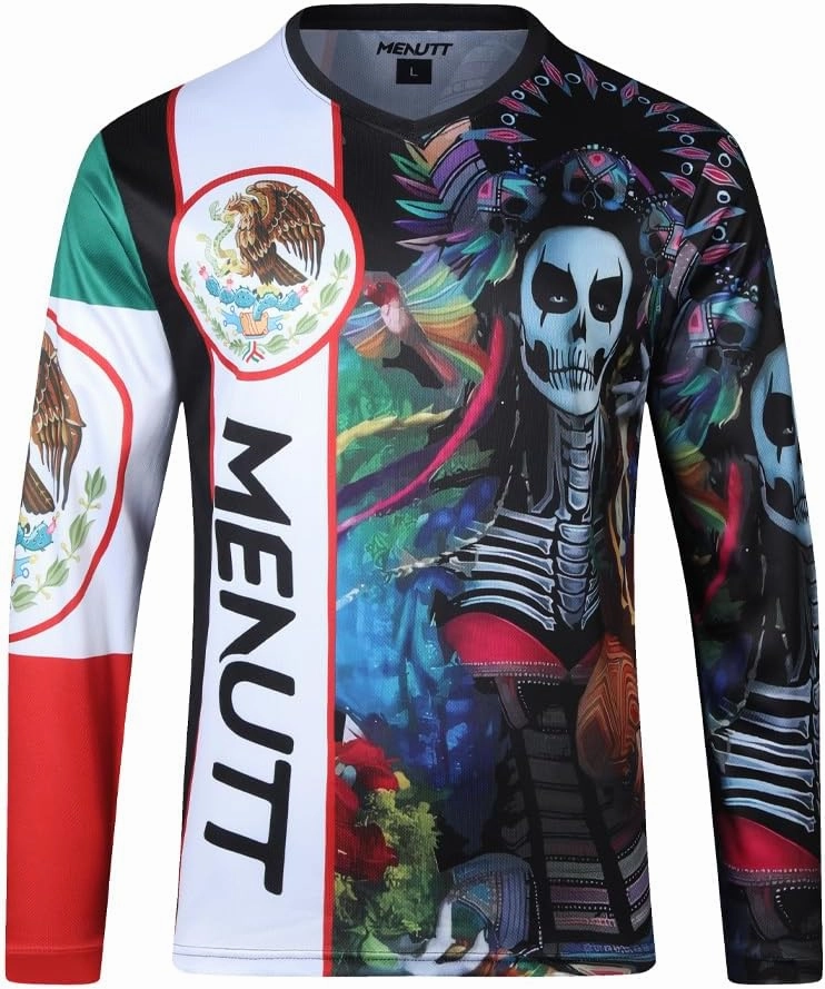 Racing Men's Long Sleeve Off-Road Mexico Jersey Mountain Bike MTB Jersey Downhill&Motocross Shirts