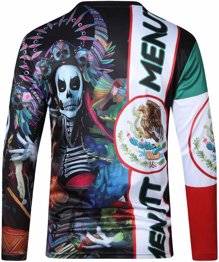 Racing Men's Long Sleeve Off-Road Mexico Jersey Mountain Bike MTB Jersey Downhill&Motocross Shirts