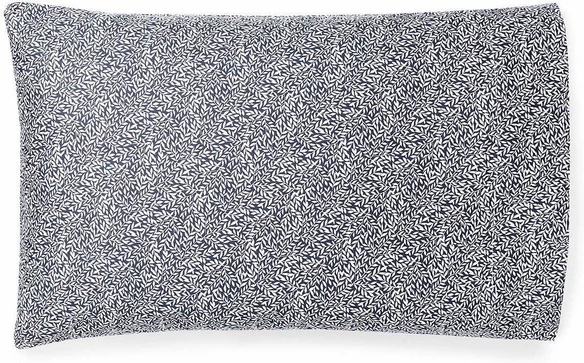 Ralph Lauren Spencer Leaf Sateen King Pillowcase Set Cotton Navy