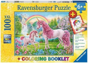 Ravensburger Magical Unicorns 100 Piece XXL Jigsaw Puzzle for Kids – 13698 | Unique, Pieces | Anti-Glare Surface | FSC Certified, Eco-Friendly | Makes a Great Gift for Ages 4 and Up