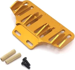 RC Accessory Compatible with WLtoys 284131 for K969 K979 K989 K999 P929 P939 for Mini-Q for Mini-Z Q8 Q9 1/28 RC Cars Parts Metal Upgrade Rear Bumper(Yellow)