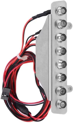 RC Car LED Light Bar, 8 LEDs Light Bar White Red Taillight Lamp Accessory Part for TRAXXAS UDR 1/7 Truck RC Car