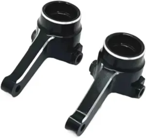 RC Steering Knuckle Block for LC PTG-2 PTG-2R 1/10 Metal Front Steering Cup Rc Crawler for Racing Car Truck for Buggy Upgrade Accessories Parts(Black)