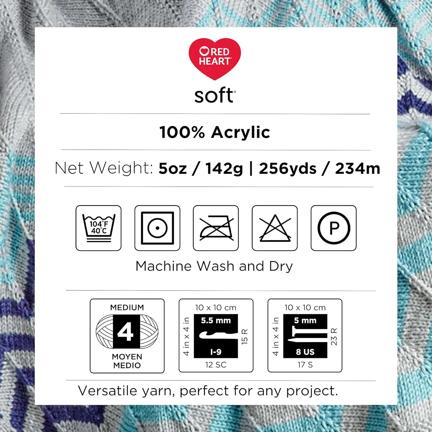 Red Heart Soft Dark Leaf Yarn - 3 Pack of 141g/5oz - Acrylic - 4 Medium (Worsted) - 256 Yards - Knitting/Crochet