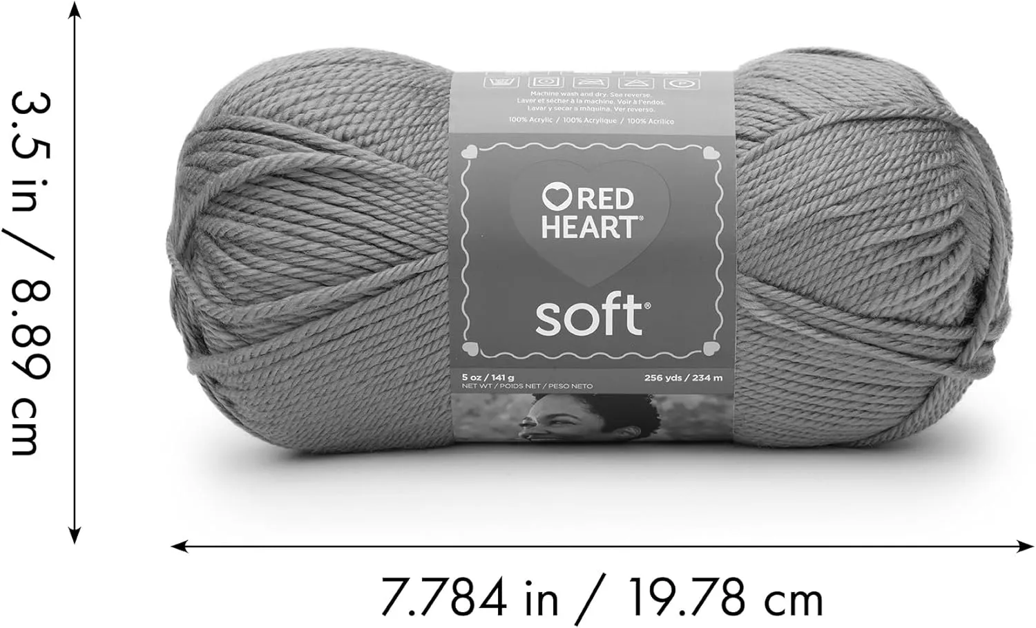 Red Heart Soft Dark Leaf Yarn - 3 Pack of 141g/5oz - Acrylic - 4 Medium (Worsted) - 256 Yards - Knitting/Crochet