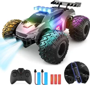 Remote Control Car - 20km/h 1:18 High Speed RC Cars Offroad with RBC &Headlights &Headlamps, 2.4GHz Toy Car Gift for 3 4 5 6 7 8 9 10-12 Year Old Boys Girls Kids