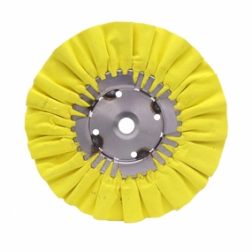 Renegade Products 9" X 3" X 5/8" Airway Buffing Wheel for Metal Polishing Aluminum & Stainless Steel for Wheels, Tanks & Bumpers (Yellow)