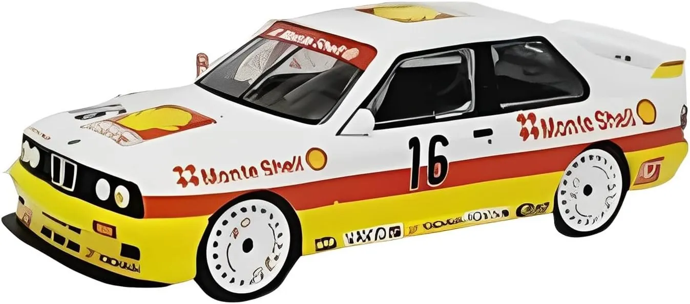 Resin Car Vehicle Model Fit for BMW M3 E30 1989 1 64 Simulation Alloy Racing Car Model Static Collection Ornaments Handicrafts Festive Deluxe Gift