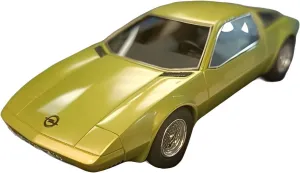 Resin Car Vehicle Model Fit for Opel Roadster GT/W Geneve Concept 1975 1 43 Resin Simulation Roadster Car Model Collection Display Festive Deluxe Gift