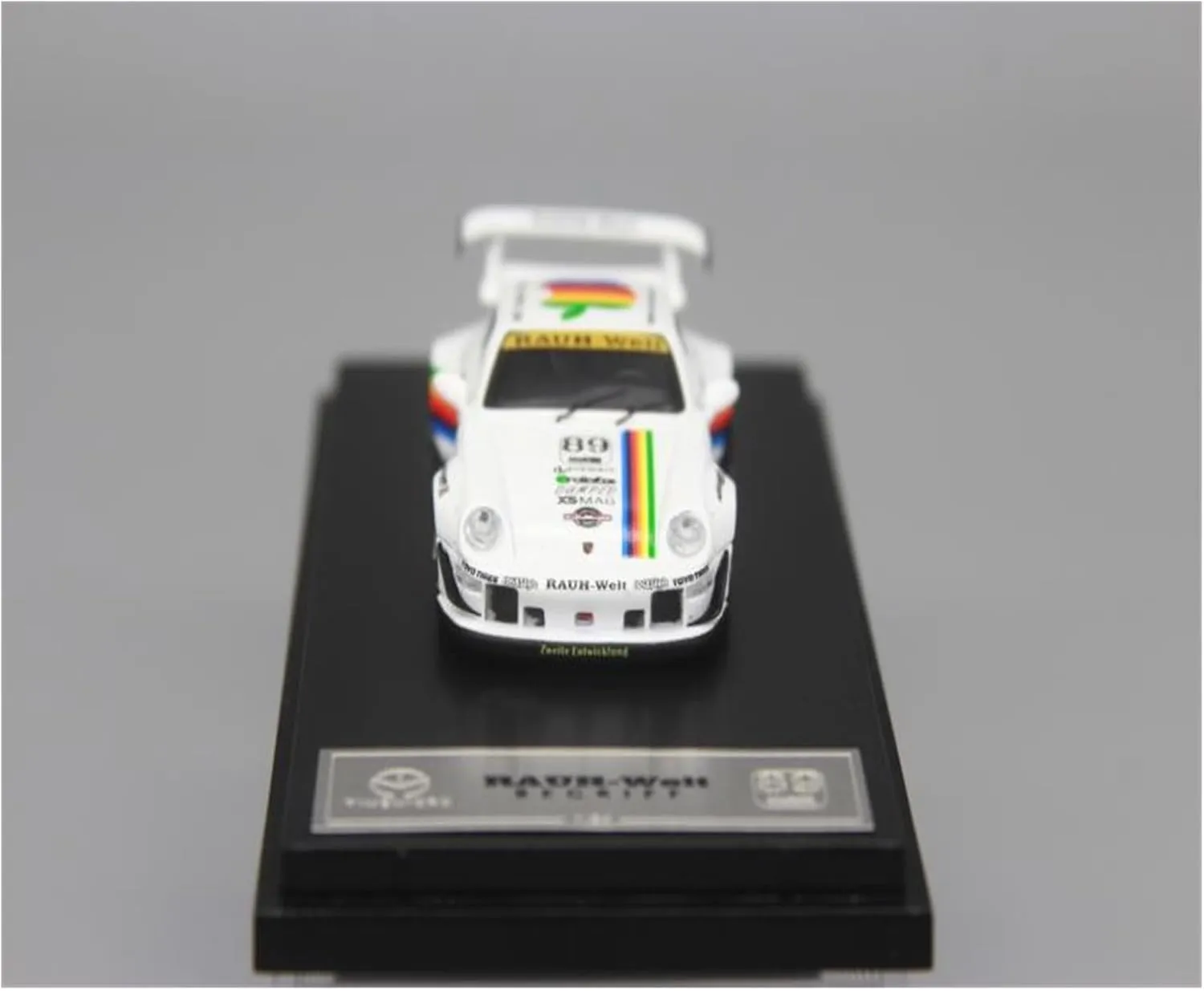 Resin Car Vehicle Model Fit for Porsche 911 (993) RWB Wide Body Modified Version 1 64 Alloy Sports Car Model Metal Toy Collection Festive Deluxe Gift(White)