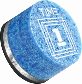 RHINO TIME Crystal Pool Billiard Cue Tip - 14mm/ Blue/Hardness TIME 1(Super Soft), TIME 2(Soft), TIME 3(Medium), TIME 4(Medium Hard),TIME 5 (Hard)