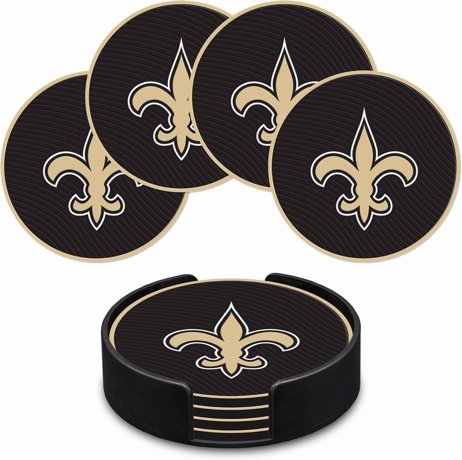 Rico Industries NFL Football Classic Favorites: PVC Coaster Set (4-Pack)
