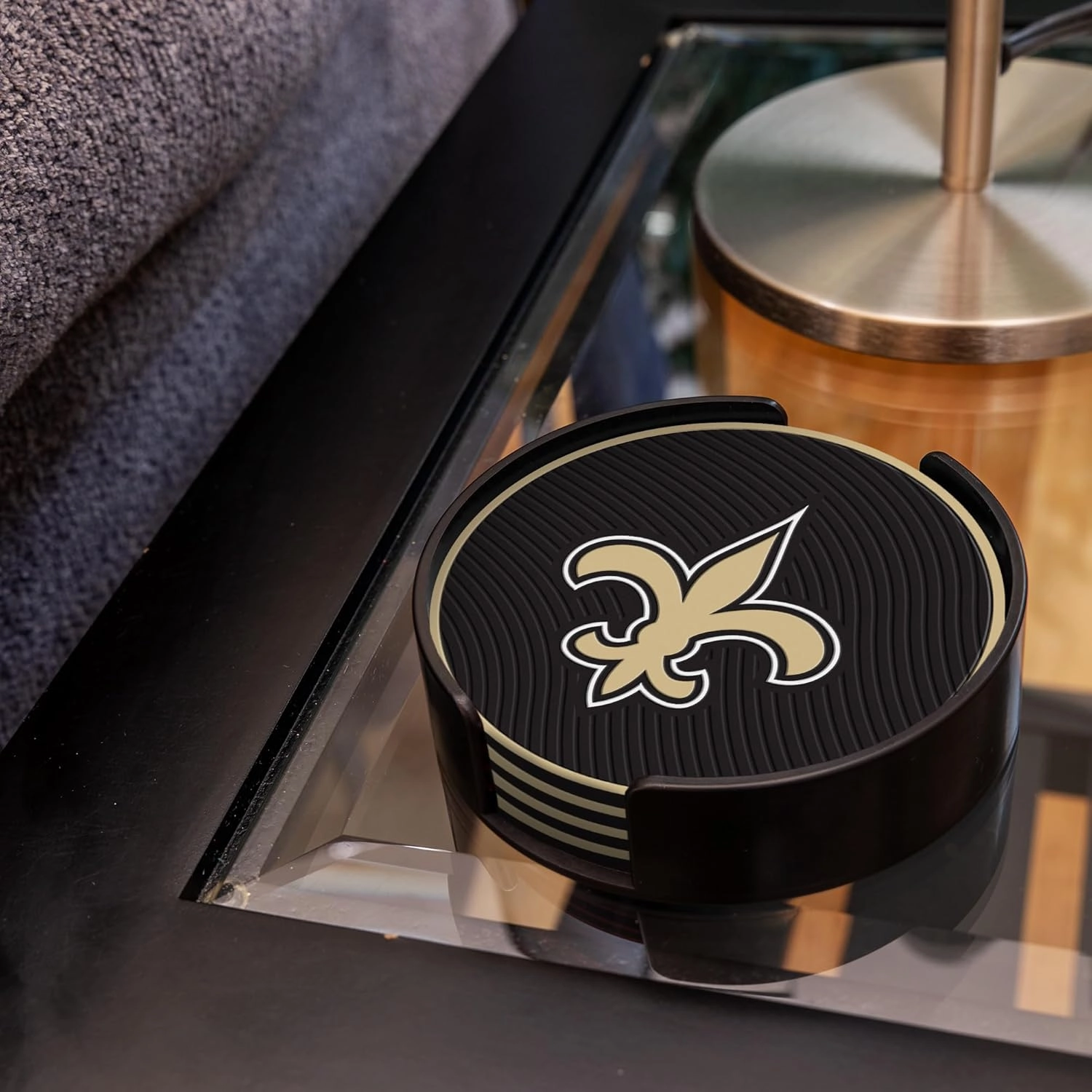 Rico Industries NFL Football Classic Favorites: PVC Coaster Set (4-Pack)