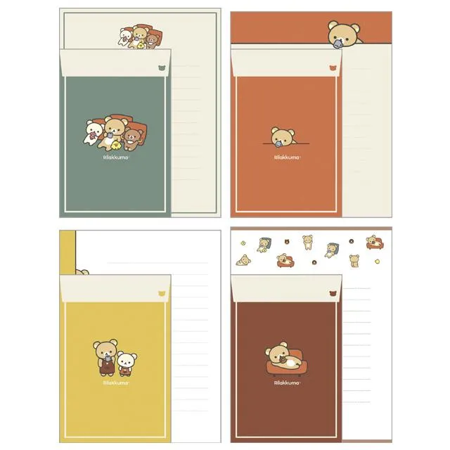 [Rilakkuma] -BASIC RILAKKUMA HOME CAFE - Letter Set San-X Official Japan 2023