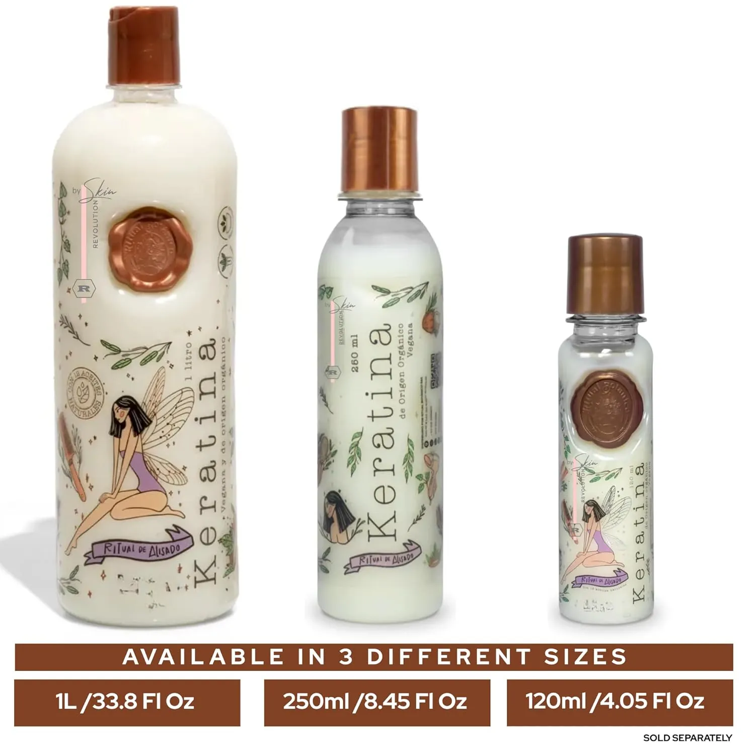 Ritual Botánico Keratina Orgánica | Treatment to Straighten, Repair and Relax Hair | All Natural, Organic & Vegan Ingredients | Product of Colombia| Keratin Medium, 250ml/8.45 Fl Oz)