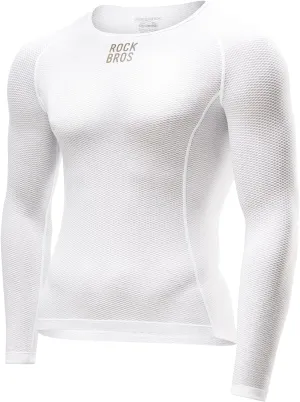 ROCKBROS Cycling Jersey Long Sleeve Bike Jersey for Men Quick Dry Seamless Bike Shirt Underlayer Bicycle Clothing