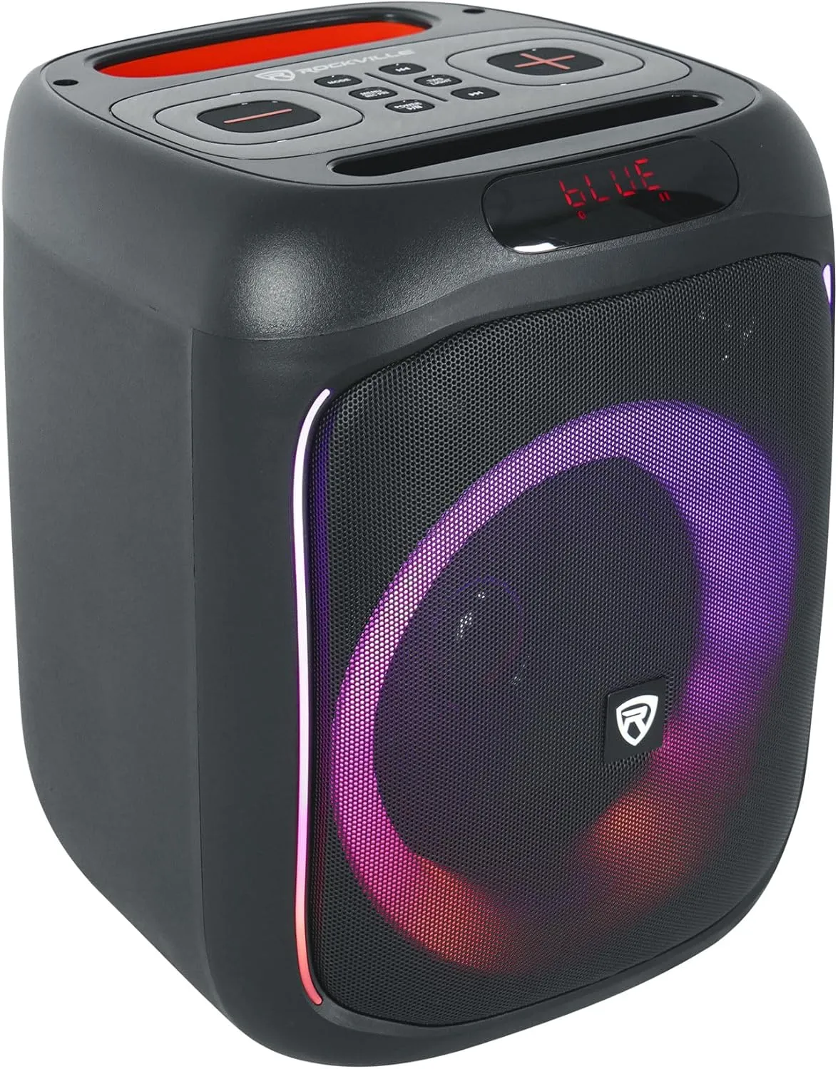 Rockville ROCKBOX PRO V2 150W Portable Bluetooth Speaker, LED Party Lights, TWS Pairing, Mic Input, Perfect for Parties and Outdoor Events