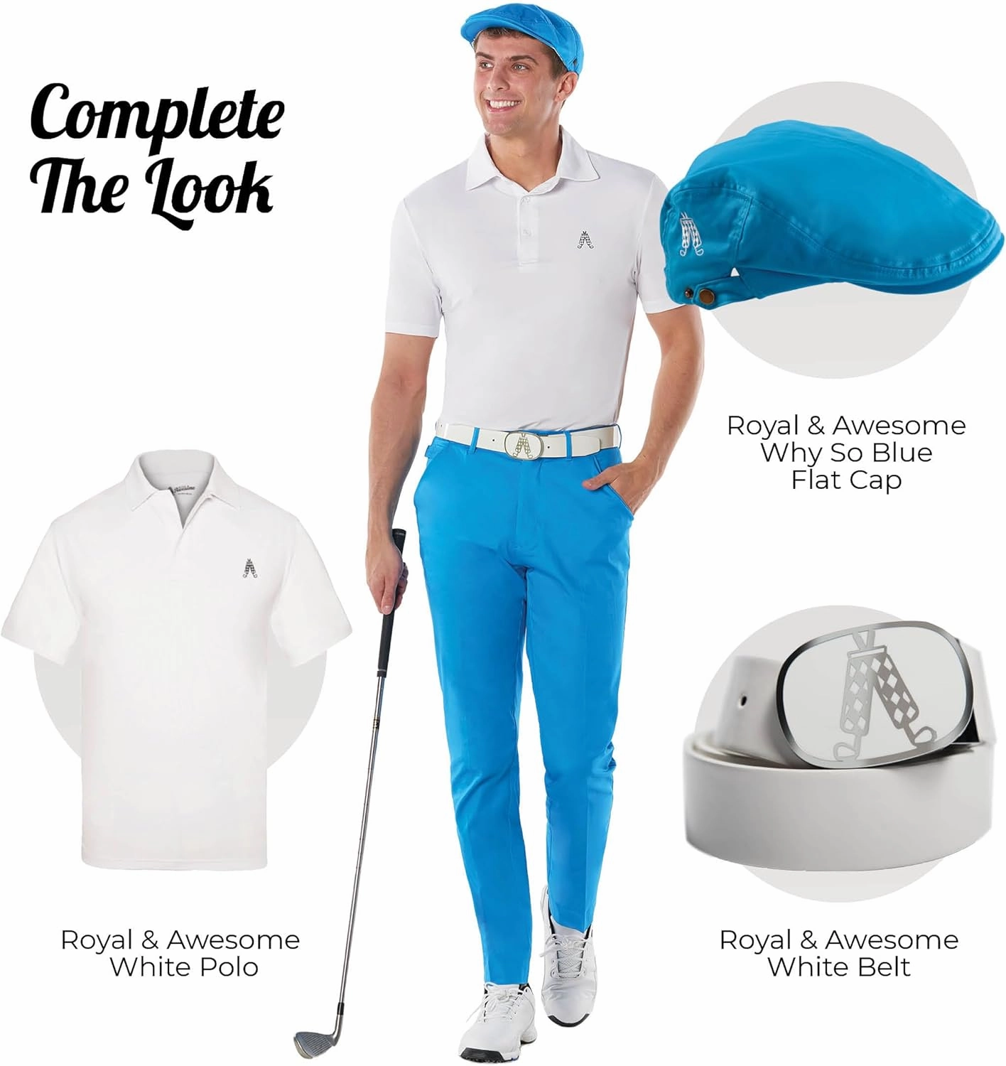 Royal & Awesome Men's Golf Pants, Golf Pants Men Stretch Relaxed Fit
