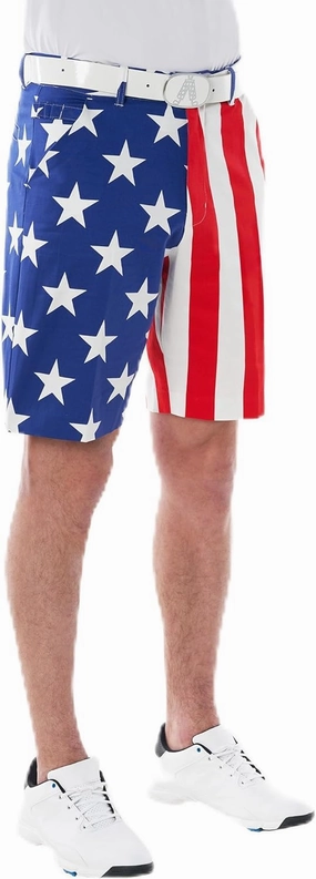 Royal & Awesome Mens Golf Shorts, Crazy Golf Shorts For Men, Plaid Shorts Men - Golf Tool Included