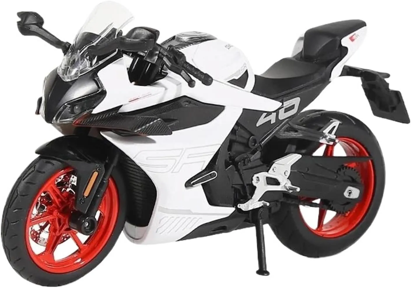 RZHICAI 1:12 for 450SR Racing Alloy Metallic Model(White)